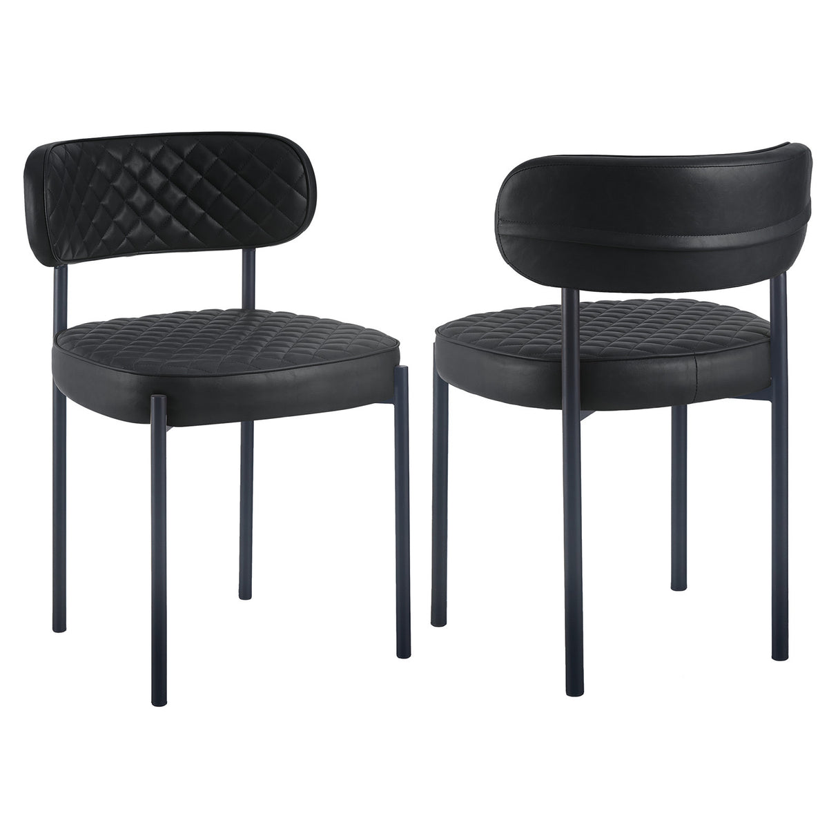 Maintor dining chairs - PU leather Set of 4
