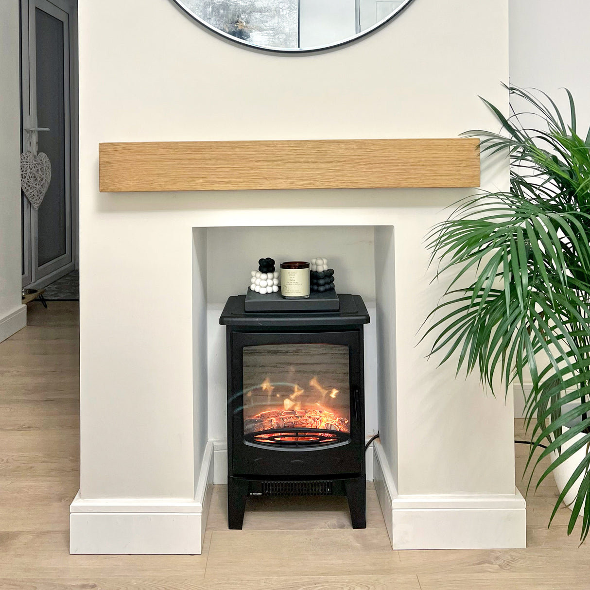 Rustic Solid Oak Beam - Mantel Piece handcrafted in the UK Masterplank UK