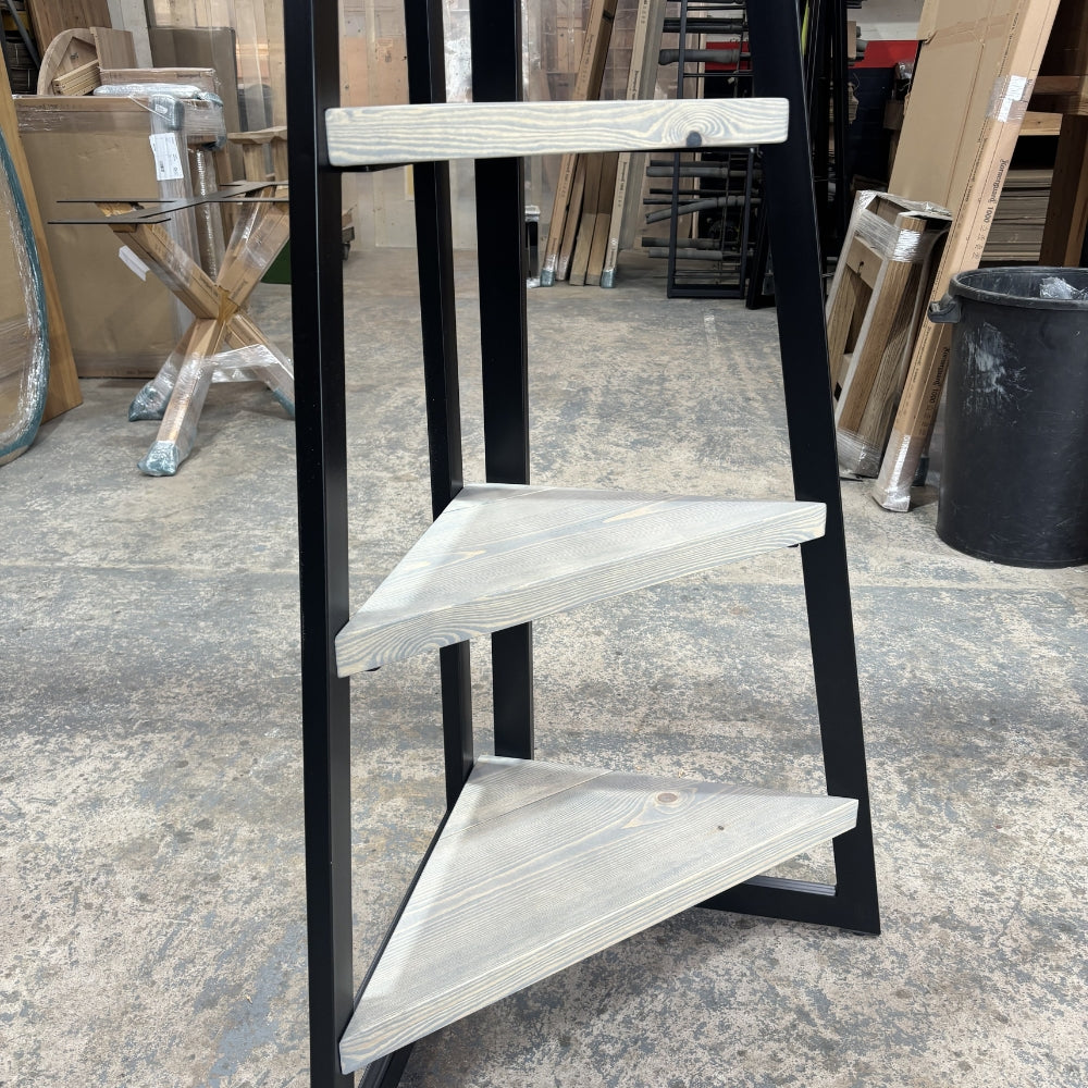 Ex Demo - 220cm Tall Severnlake ladder shelf - Belgium grey