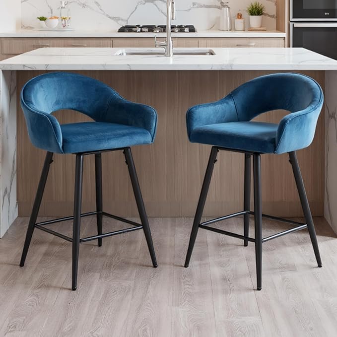 Nature Swivel Bar Stool Set of Two