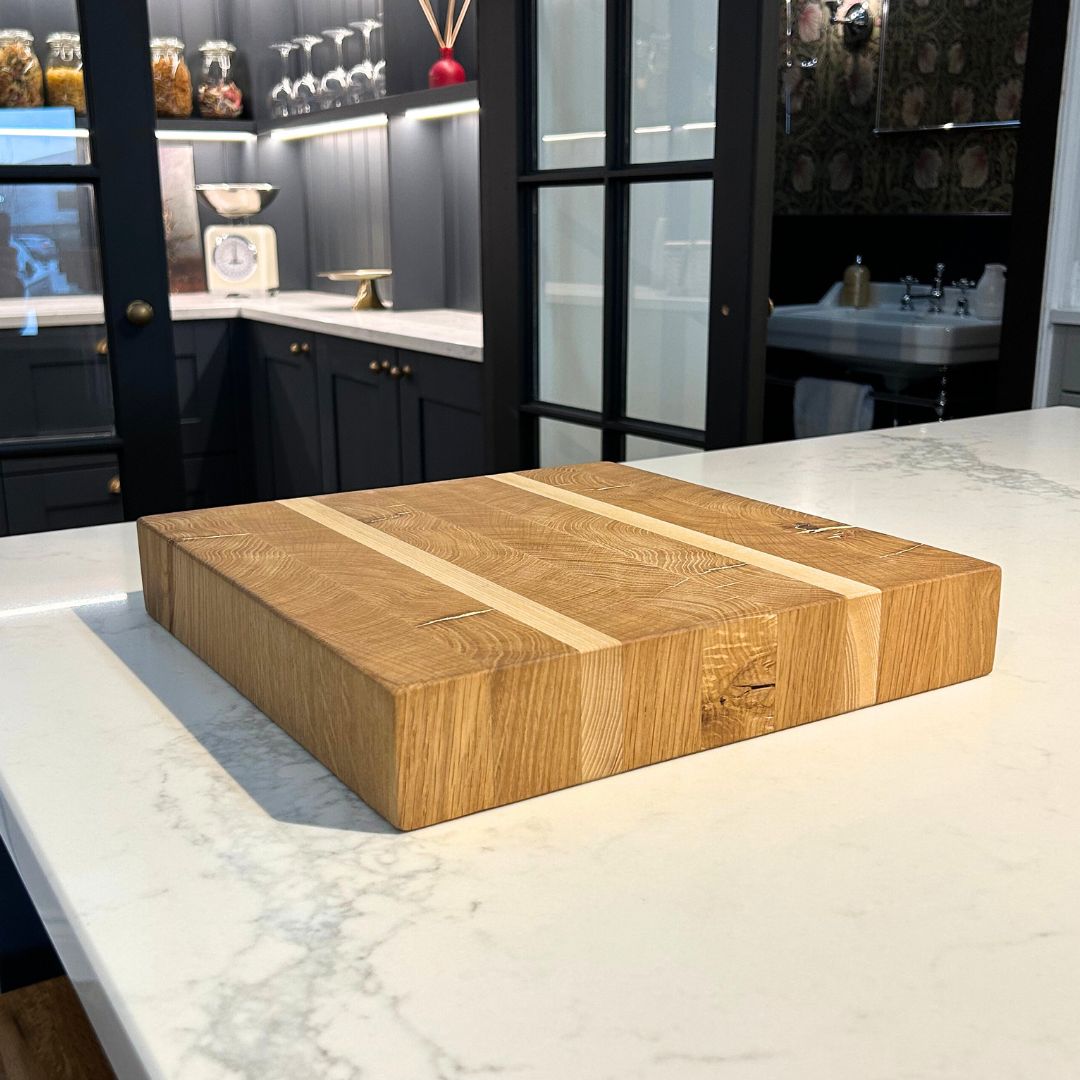 Solid Chestnut and Ash chopping board Accessories and Extras Masterplank UK