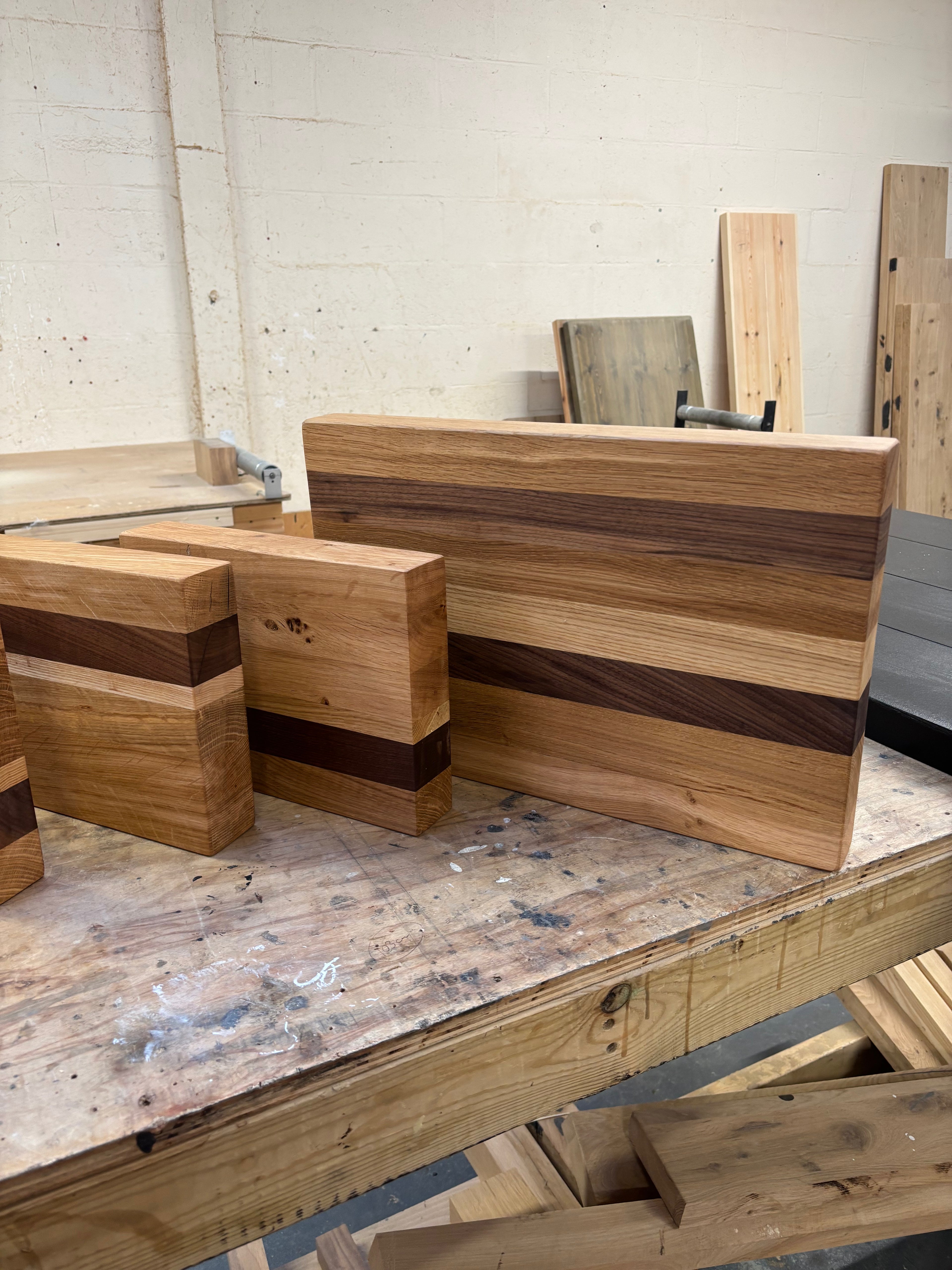 handmade chopping boards solid oak walnut