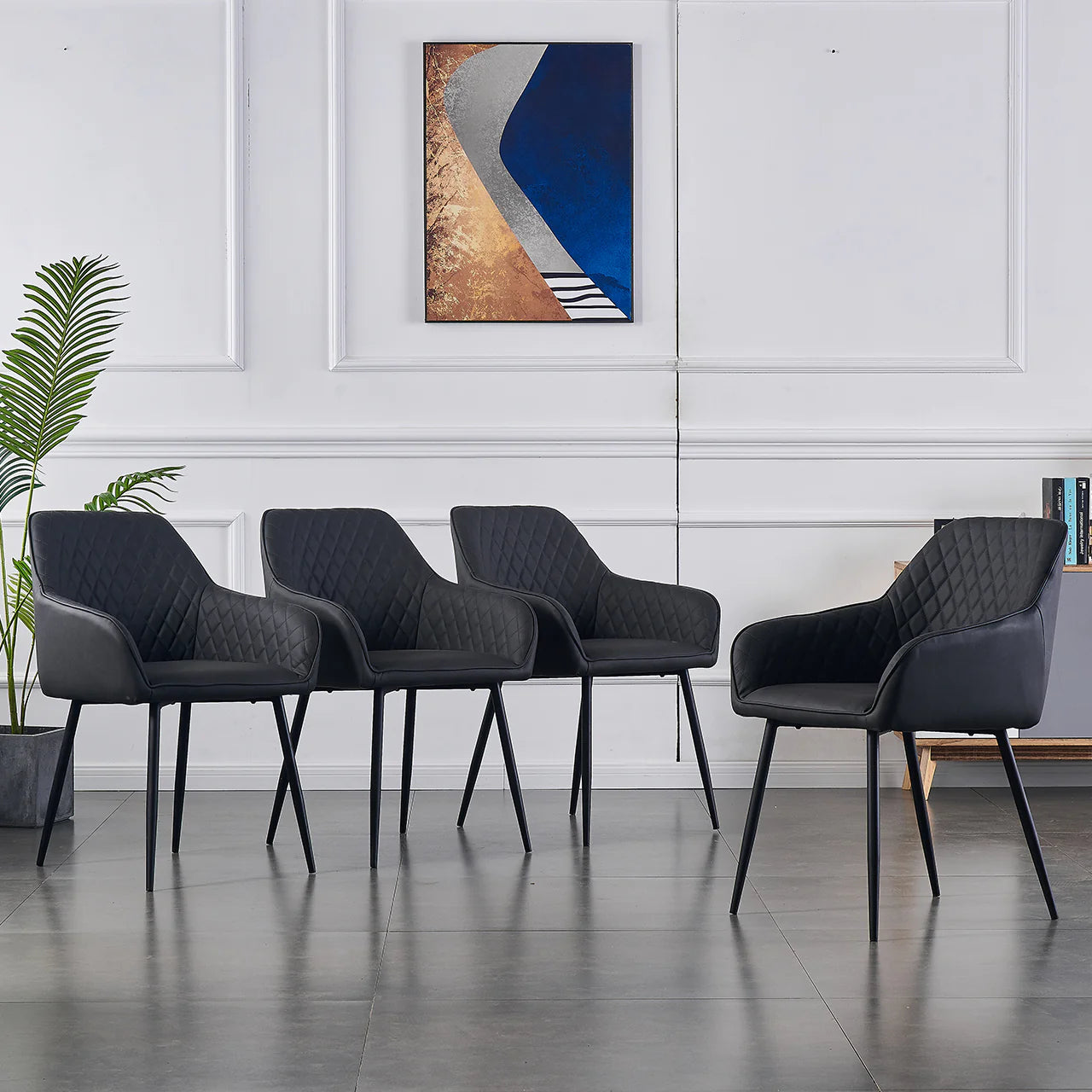 Black high dining chairs deals