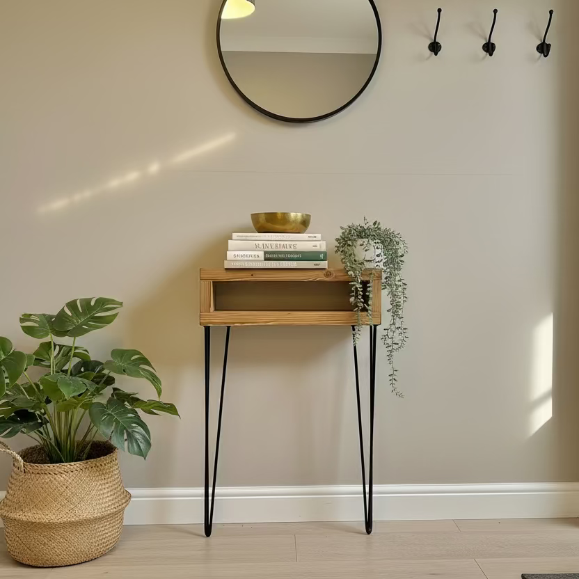 Francis rustic side/entry table. ??? Masterplank UK