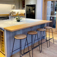 Draper Oak Top Breakfast bar stools Chairs Masterplank UK