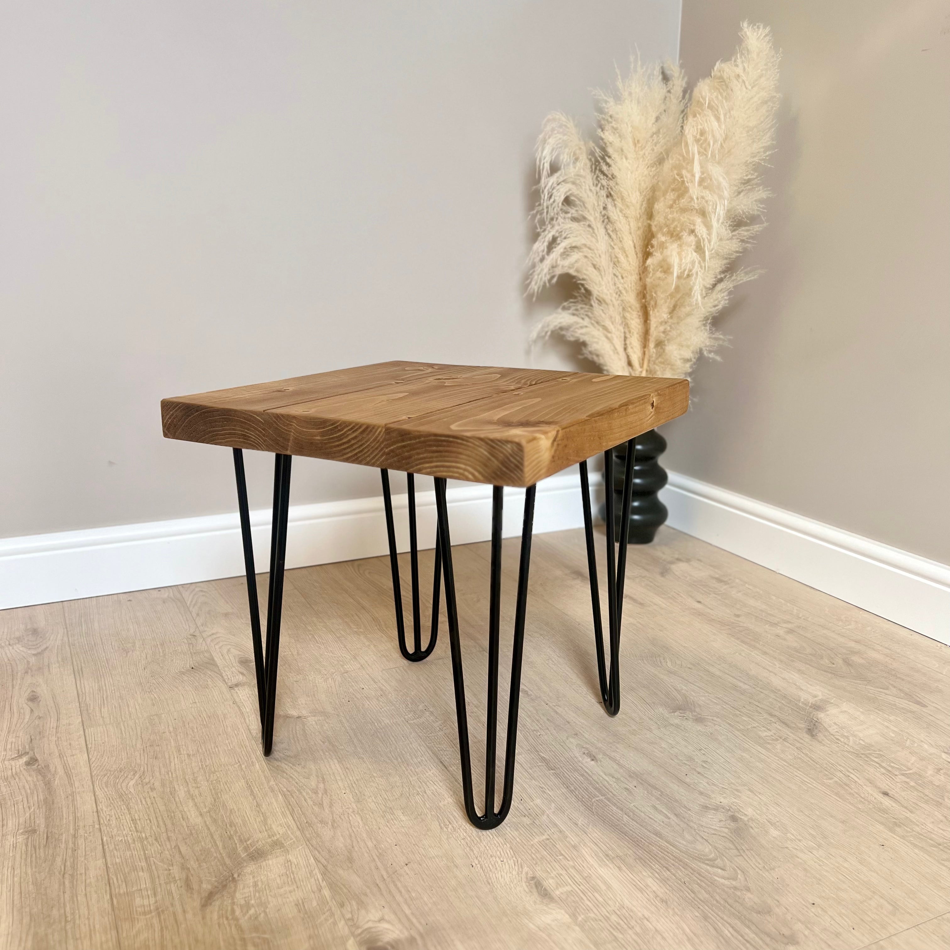 Hairpin leg best sale end table