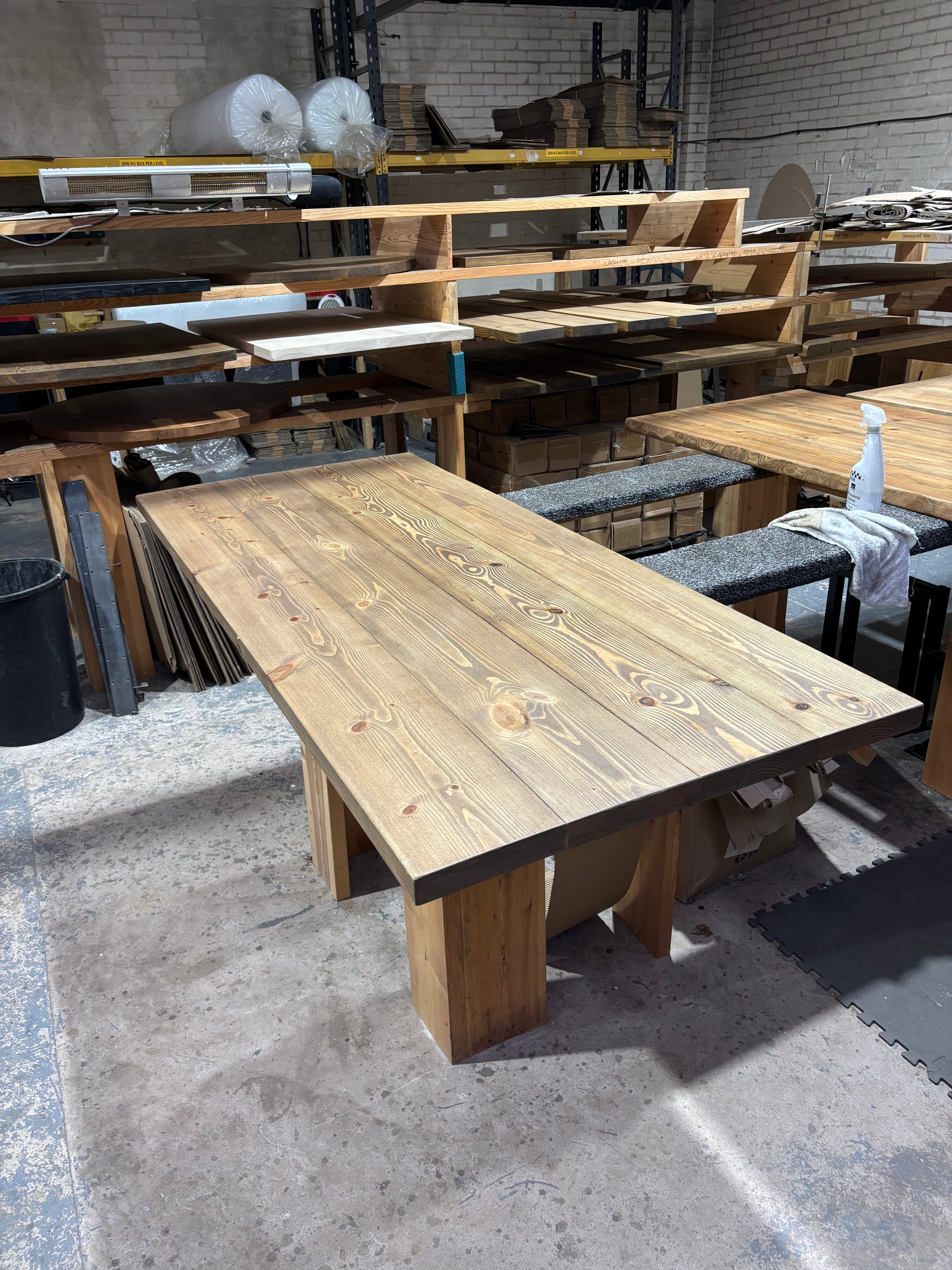 Ex Demo - 200cm x 88cm Jacobean Dining Table - Choose your legs