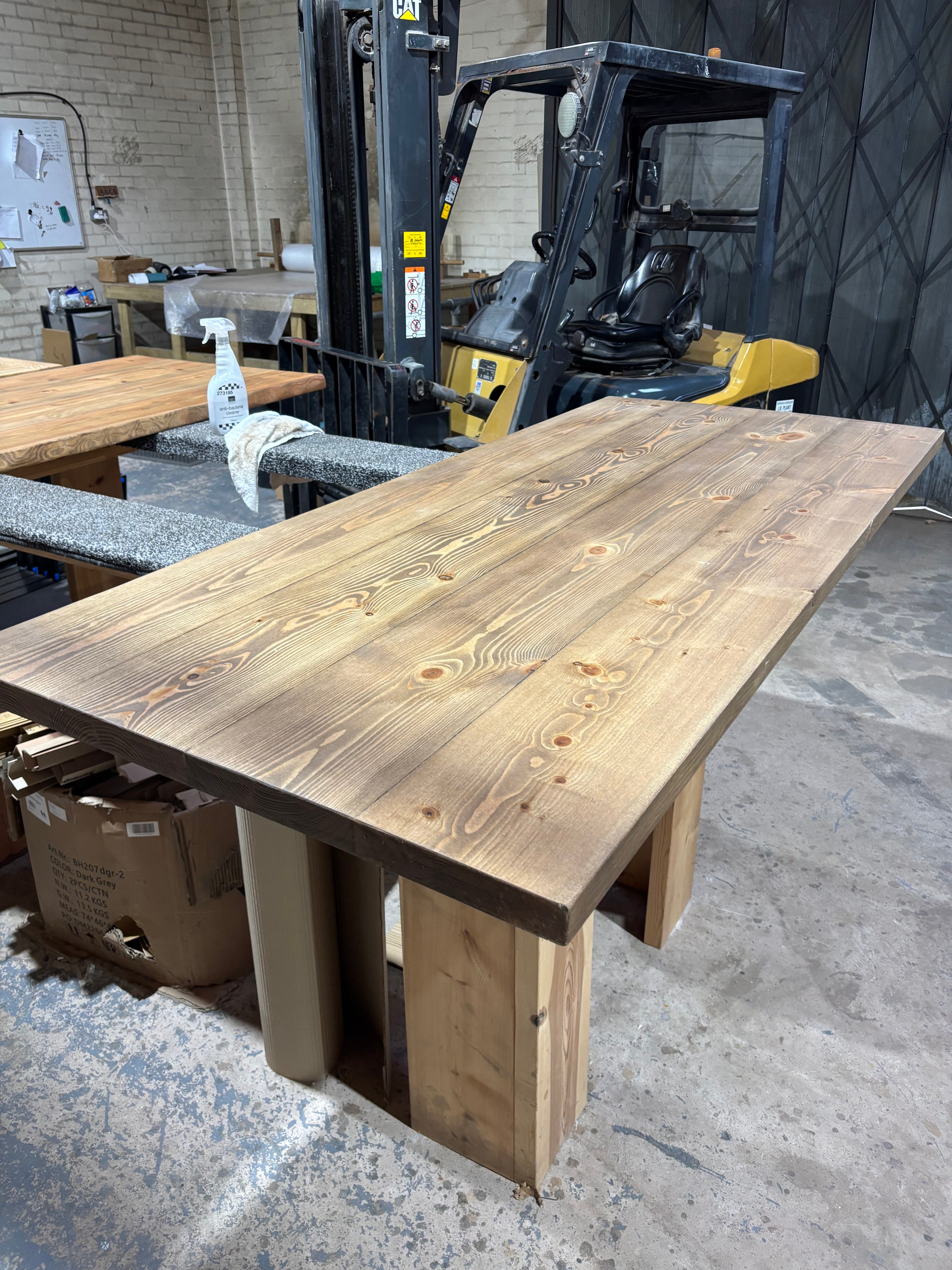 Ex Demo - 200cm x 88cm Jacobean Dining Table - Choose your legs