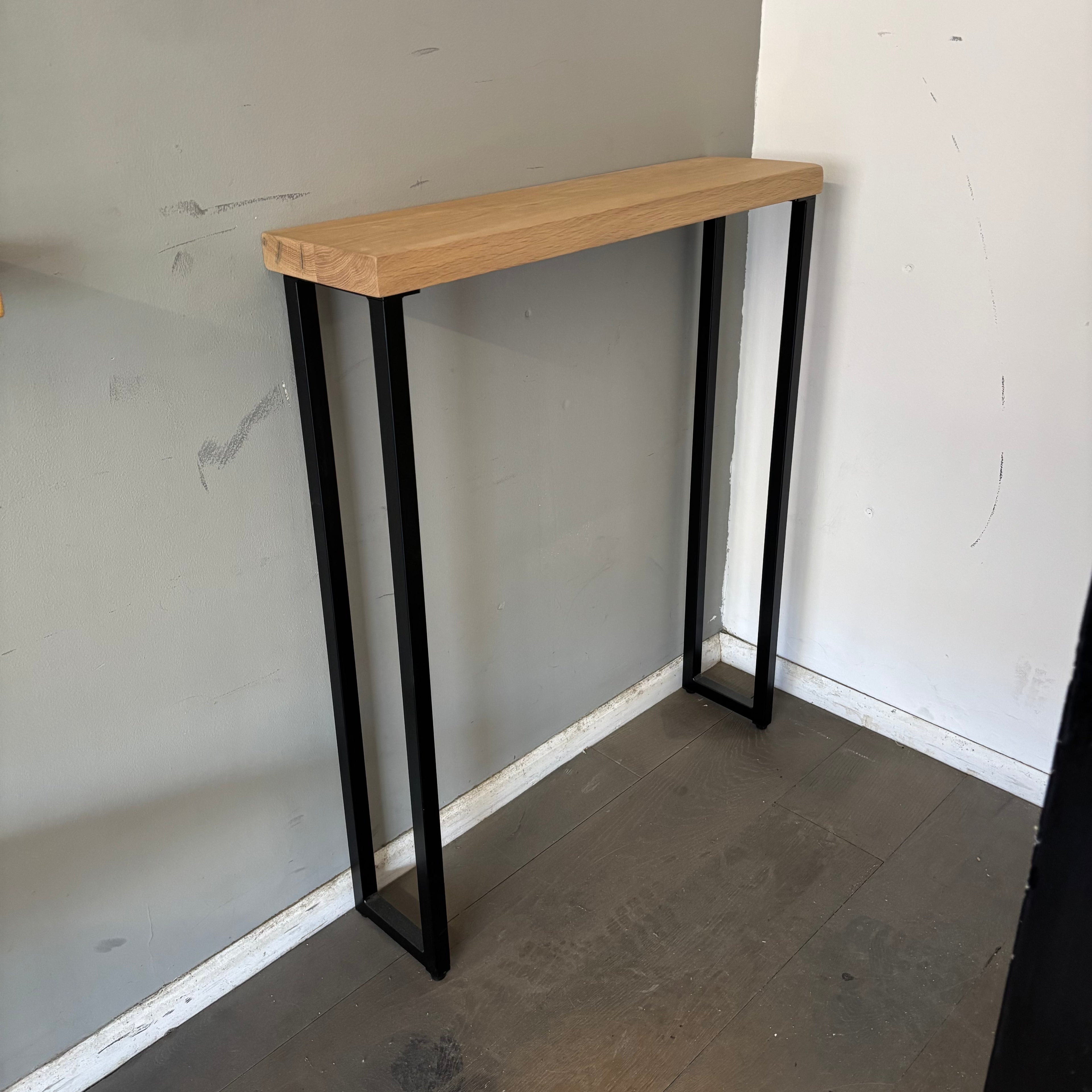 Ex Demo - Solid Oak Dean Console 80cm x 20cm