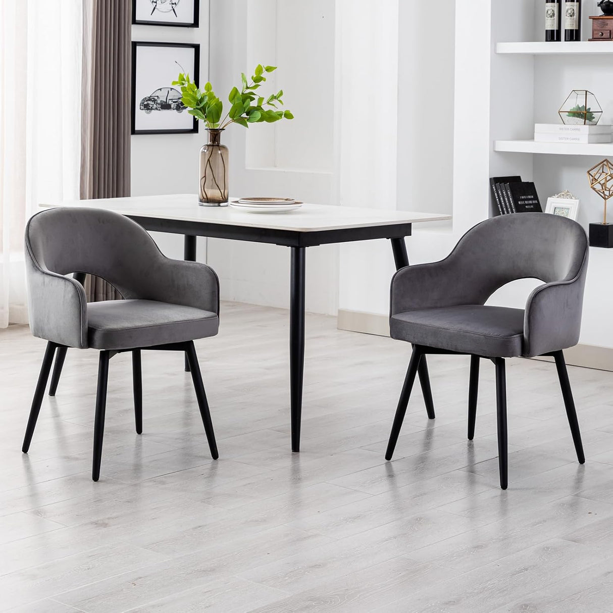 Nature Swivel Dining Chair Set of Two