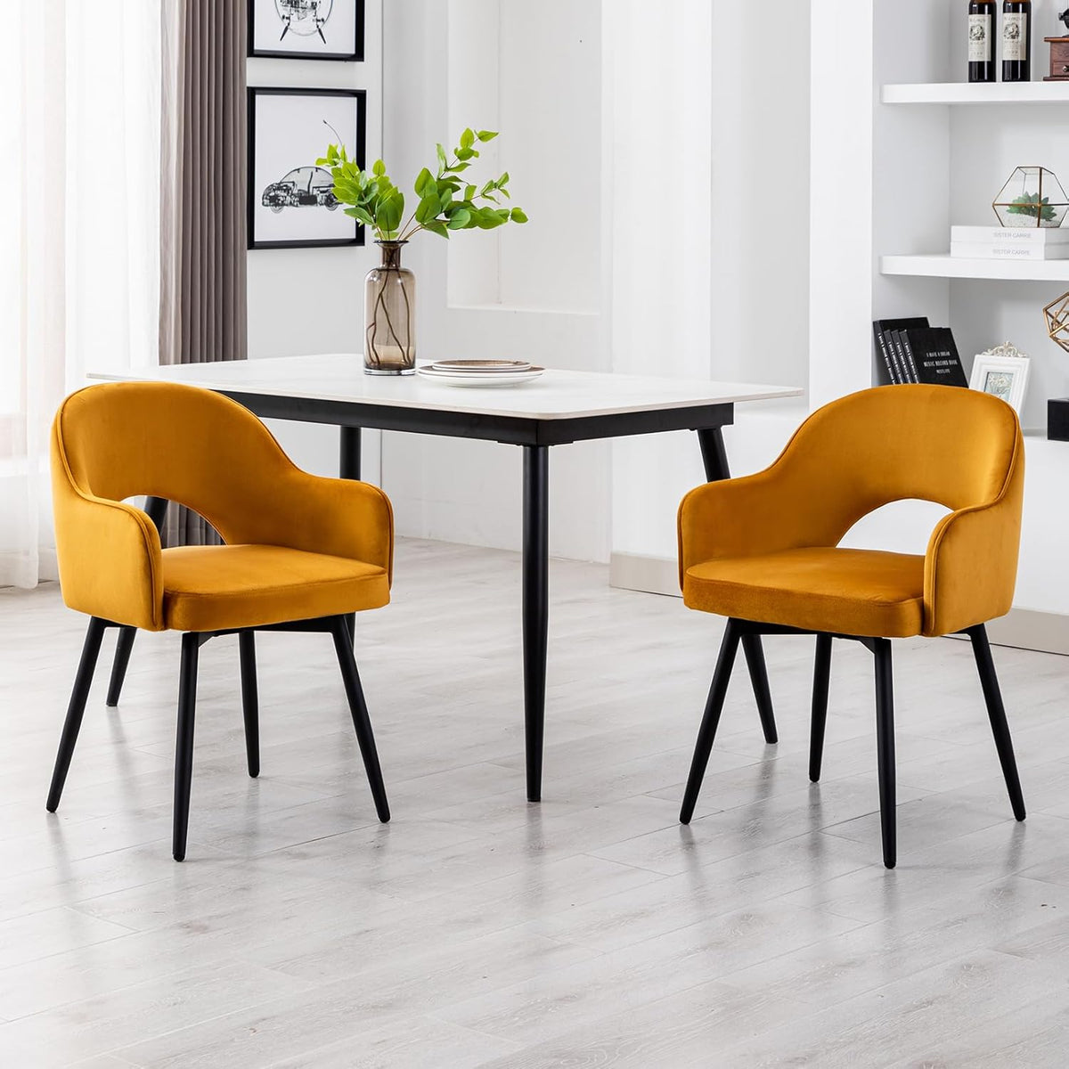 Nature Swivel Dining Chair Set of Two