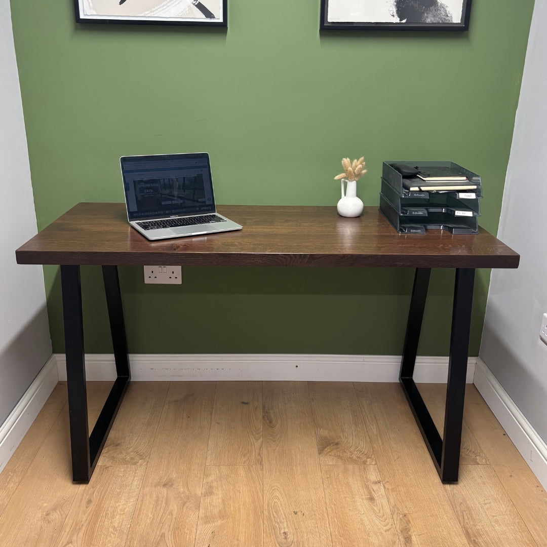Solid Oak Office Desk - Customisable Length and Legs