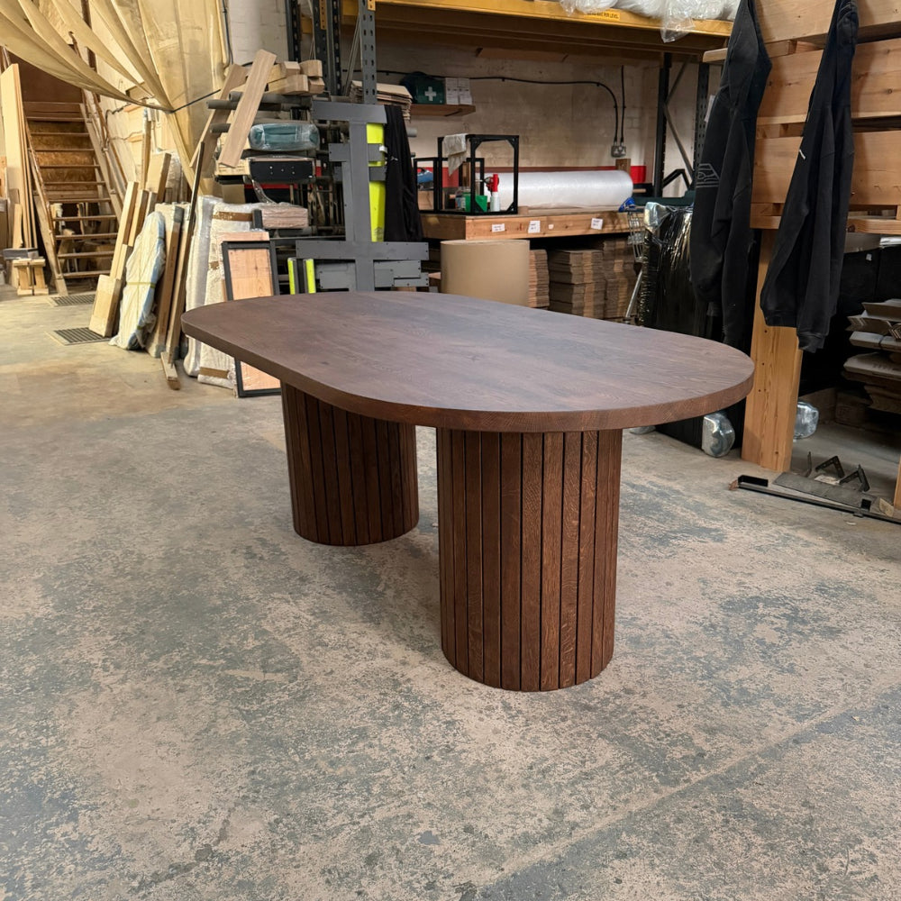 Solid Oak Ovum Dining Table