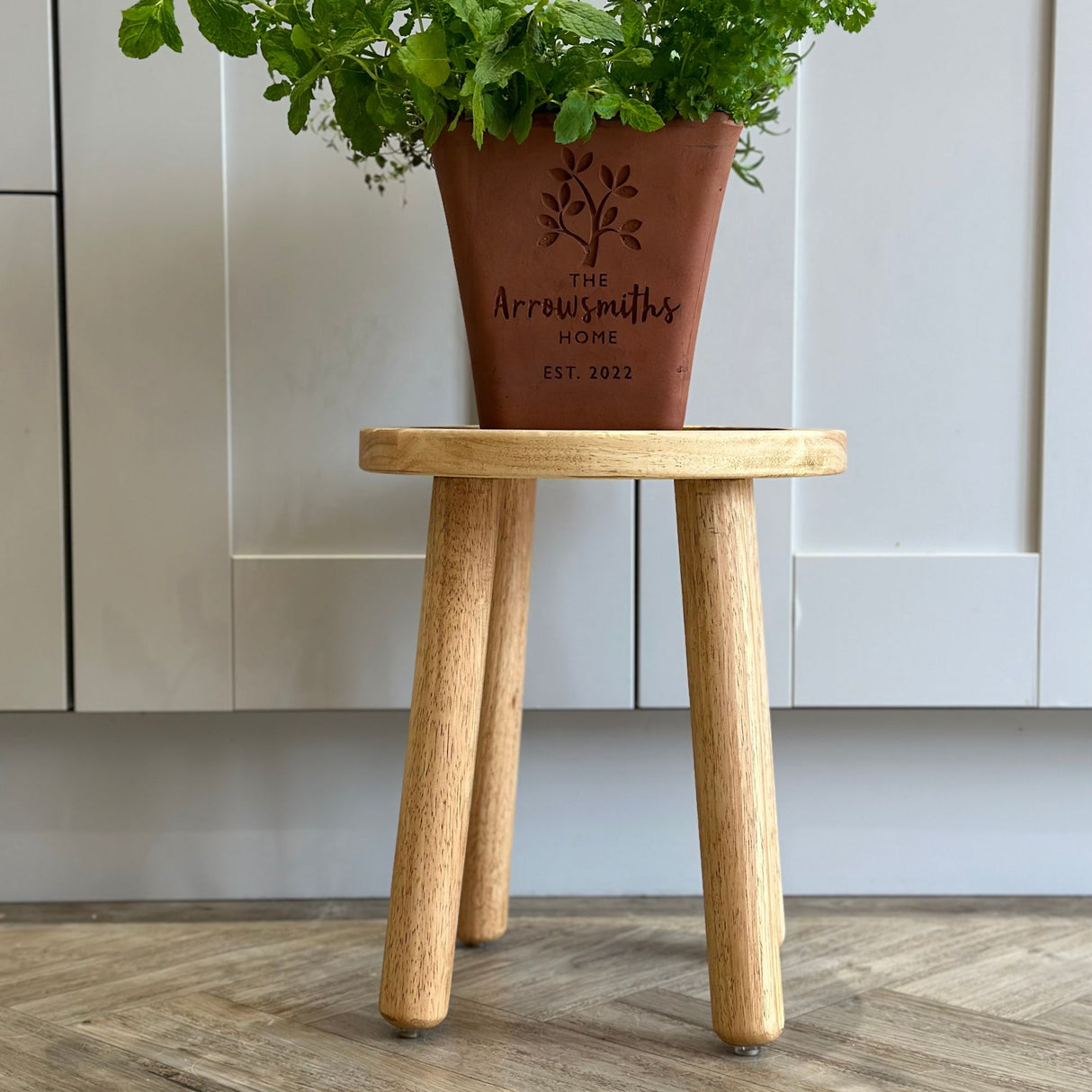 Rustic Small Wooden Stool - Milking stool - Oxford Stool  Masterplank UK