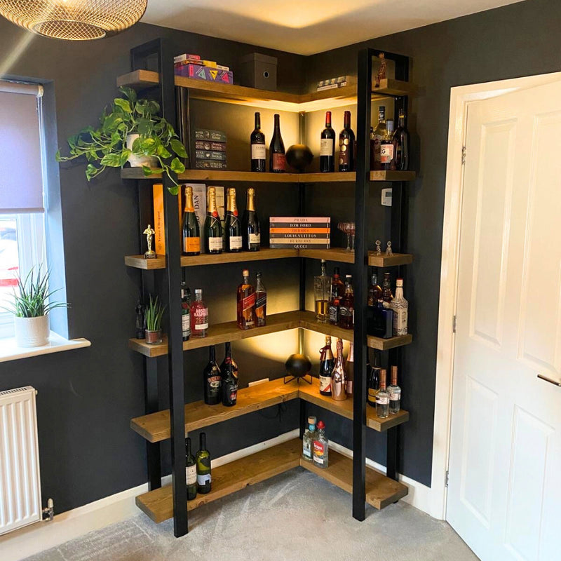 Sherwood - Wooden Corner Bookcase