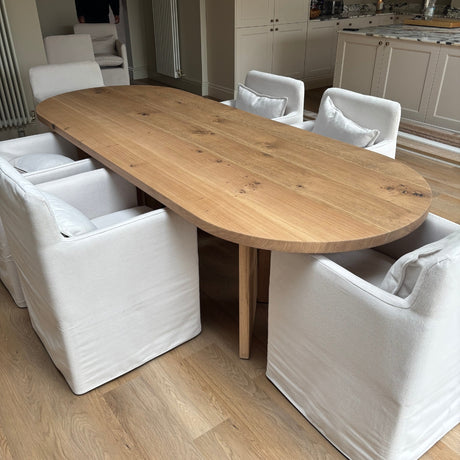 Solid Oak Ovum Dining Table