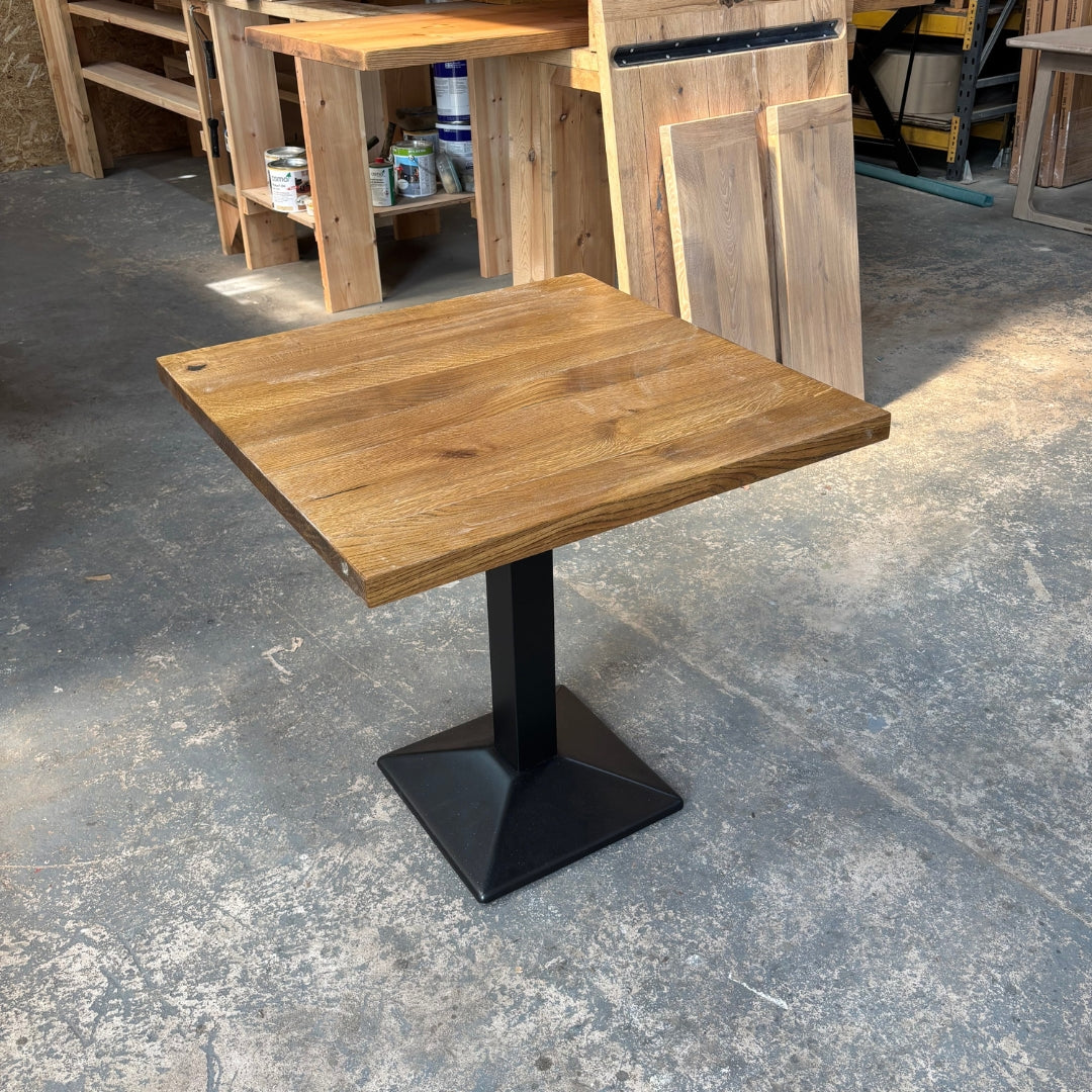 Ex Demo - Solid Oak Bistro Table - 78cm x 78cm