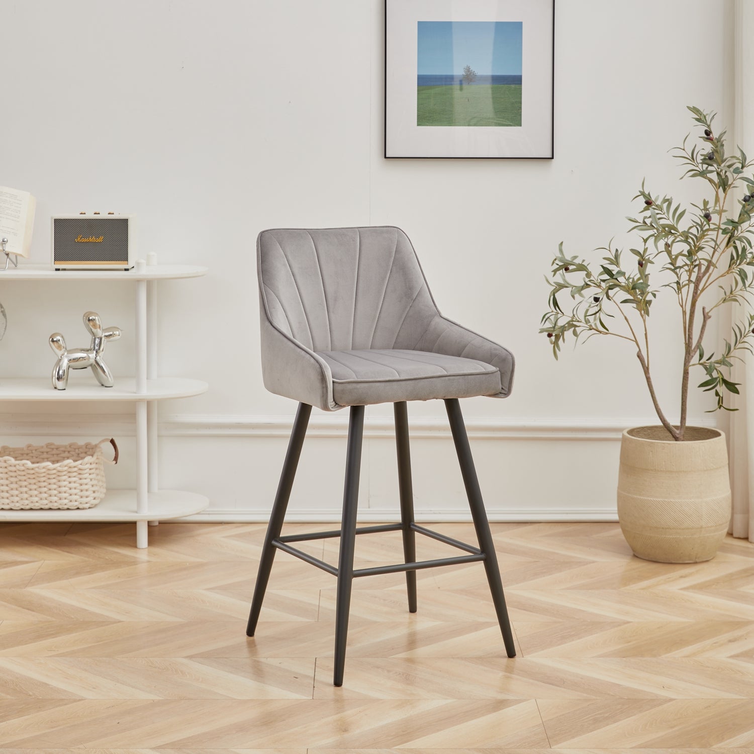 Light gray deals counter stool