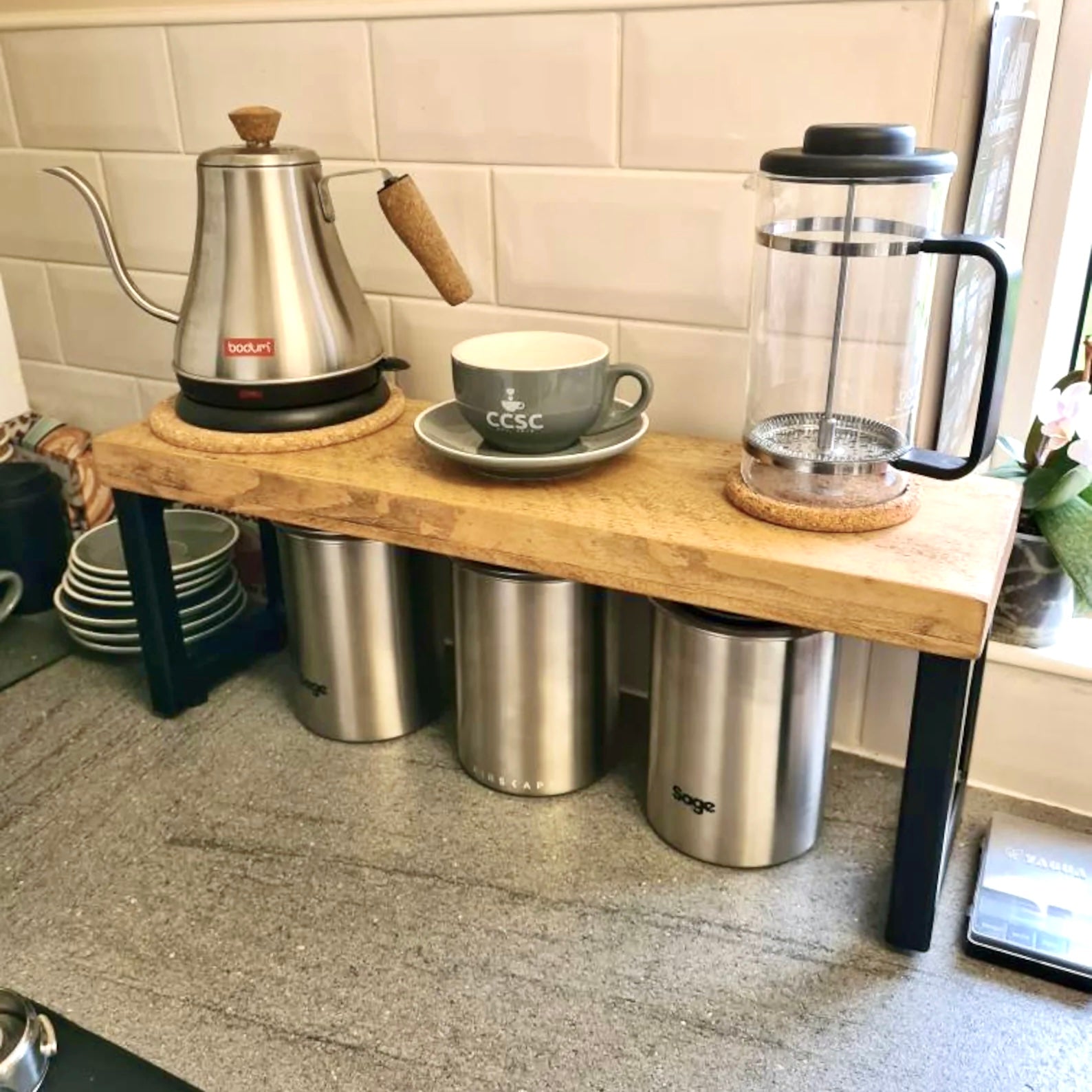 Spice Rack / Shoe Rack handcrafted in the UK Shelves masterplank-shop