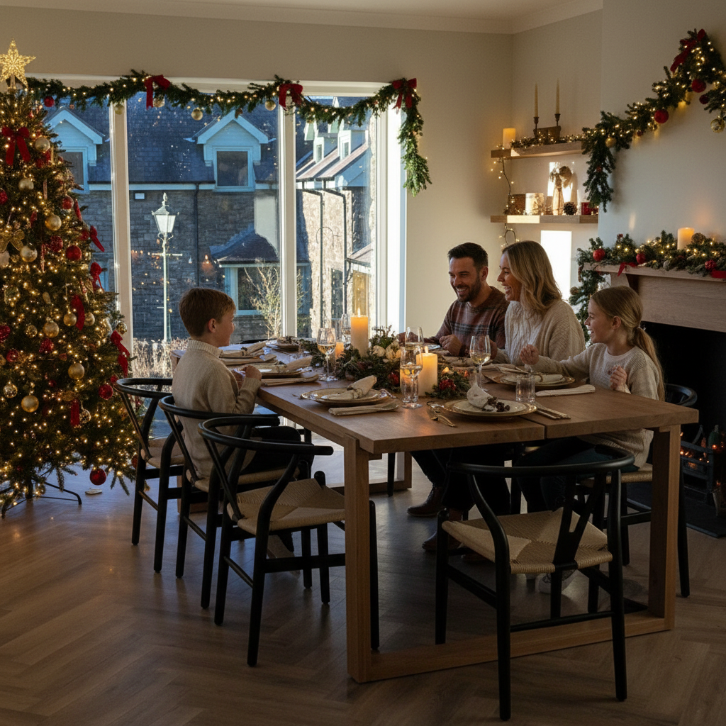 Small family Christmas dinner