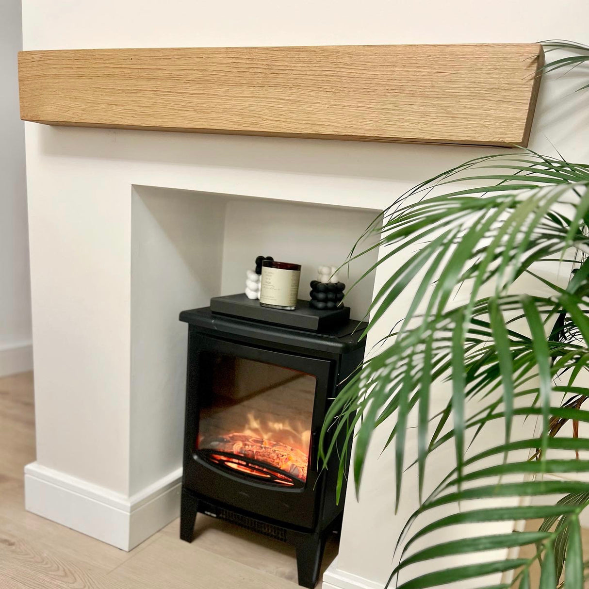 Rustic Solid Oak Beam - Mantel Piece handcrafted in the UK Masterplank UK