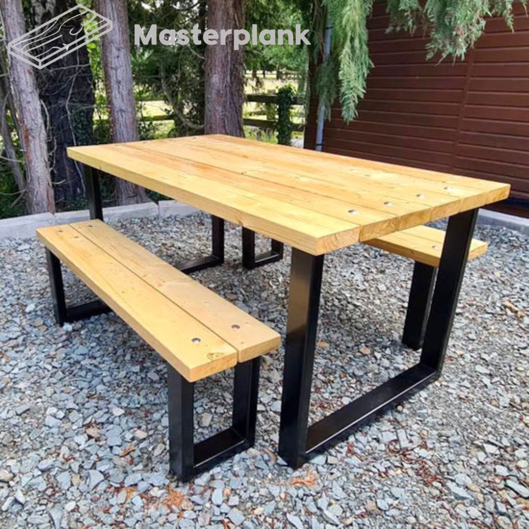 Outside/inside dining table with benches Tables masterplank-shop