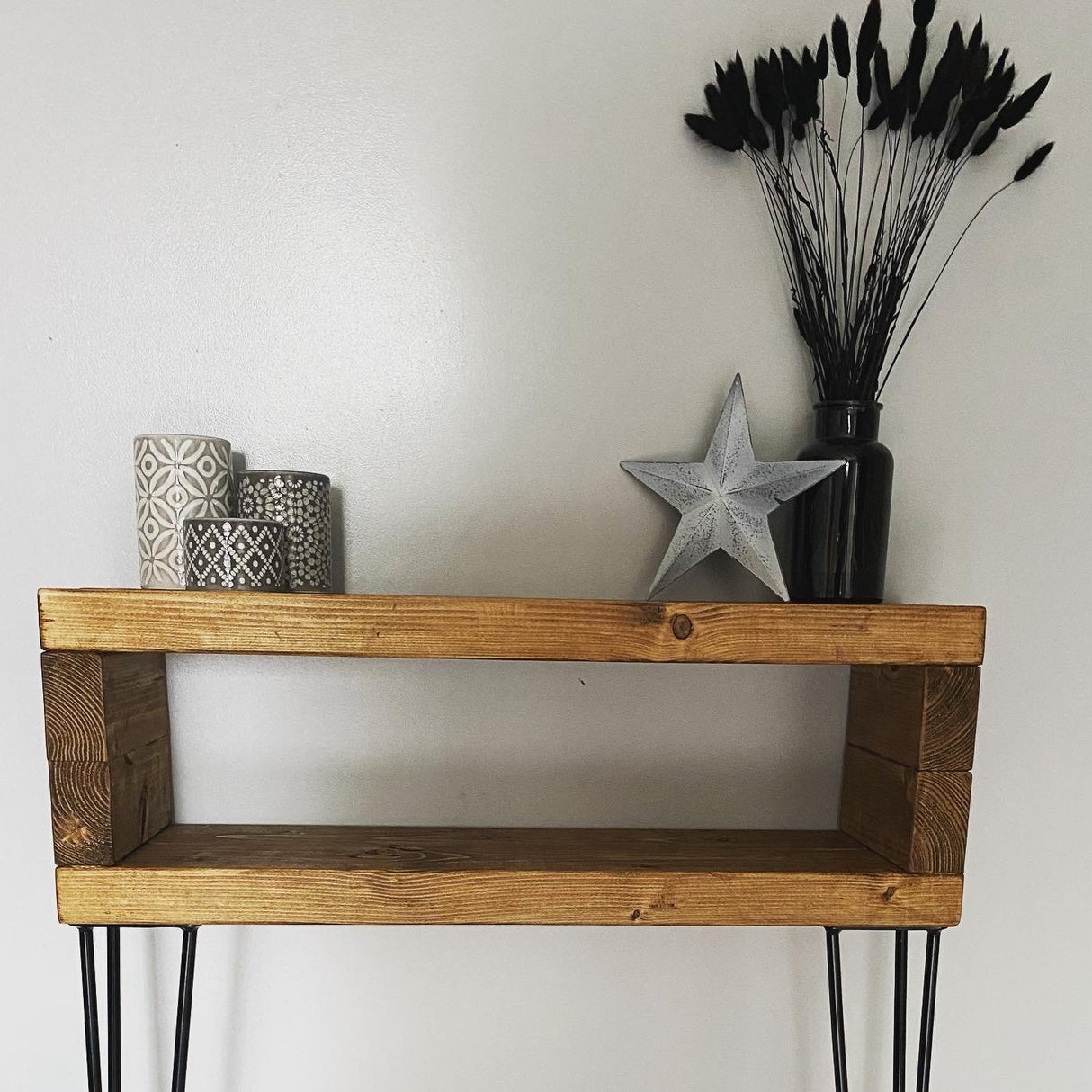 Francis Rustic Wooden Entry Console/Side Table handcrafted in the UK Tables masterplank-shop