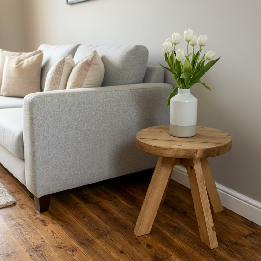 Wooden Round Coffee Tables Masterplank UK
