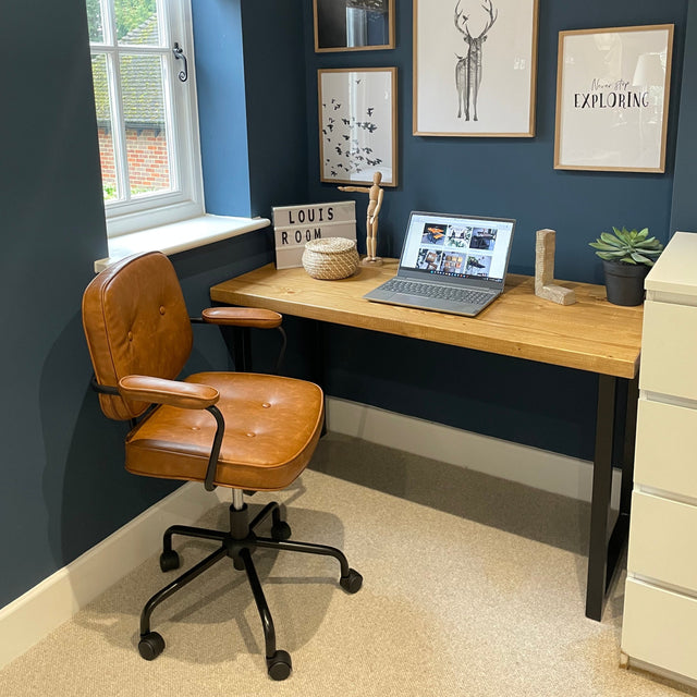 Rustic office desk - Box frame legs Desks masterplank-shop