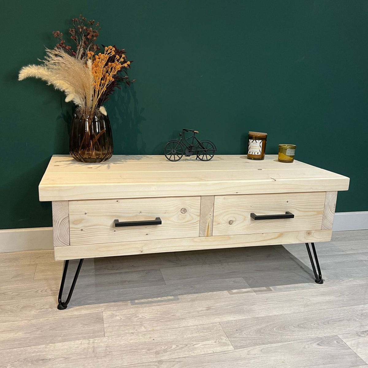 Bennett Rustic TV Unit Tables masterplank-shop Small