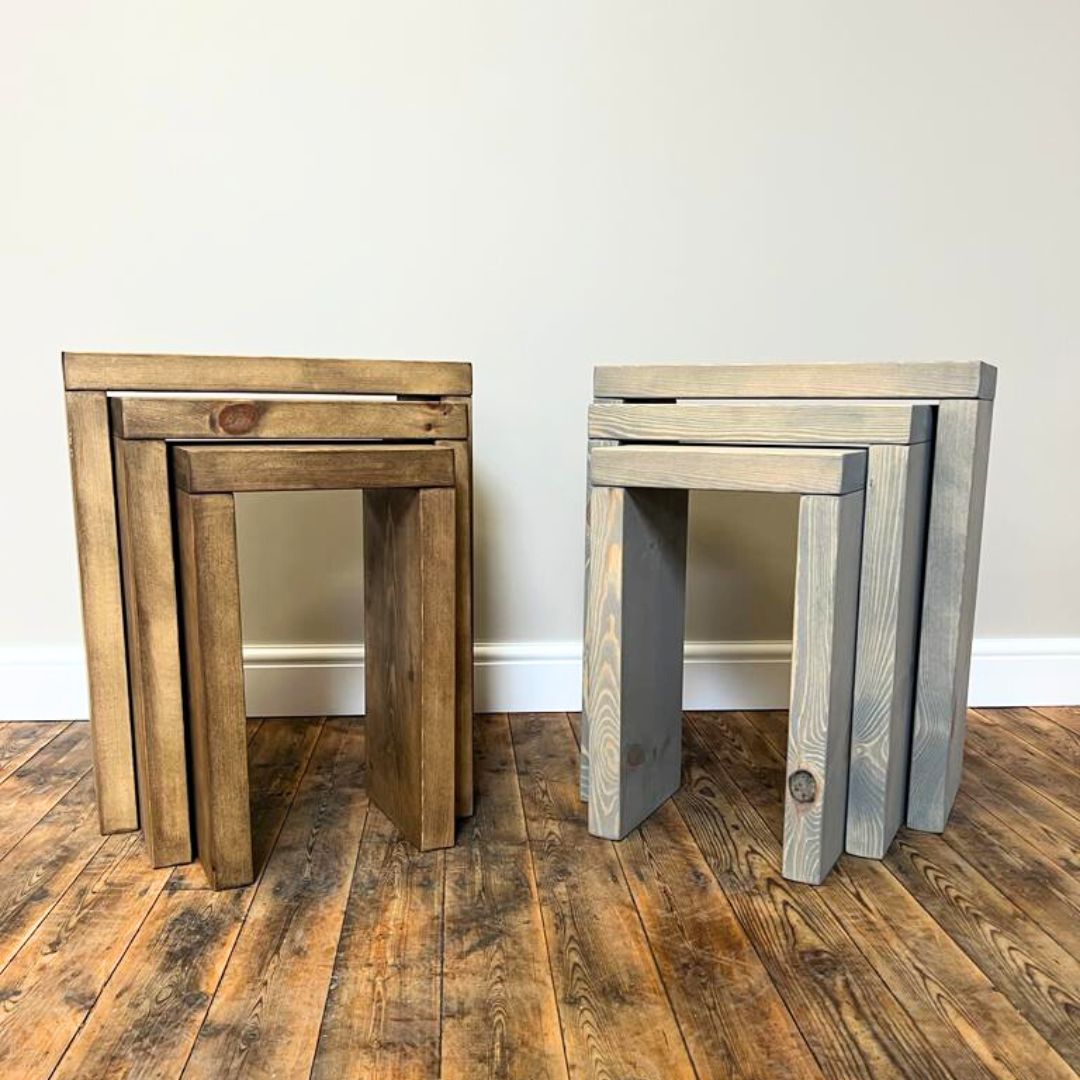 Rustic Nest Of Tables Tables Masterplank UK