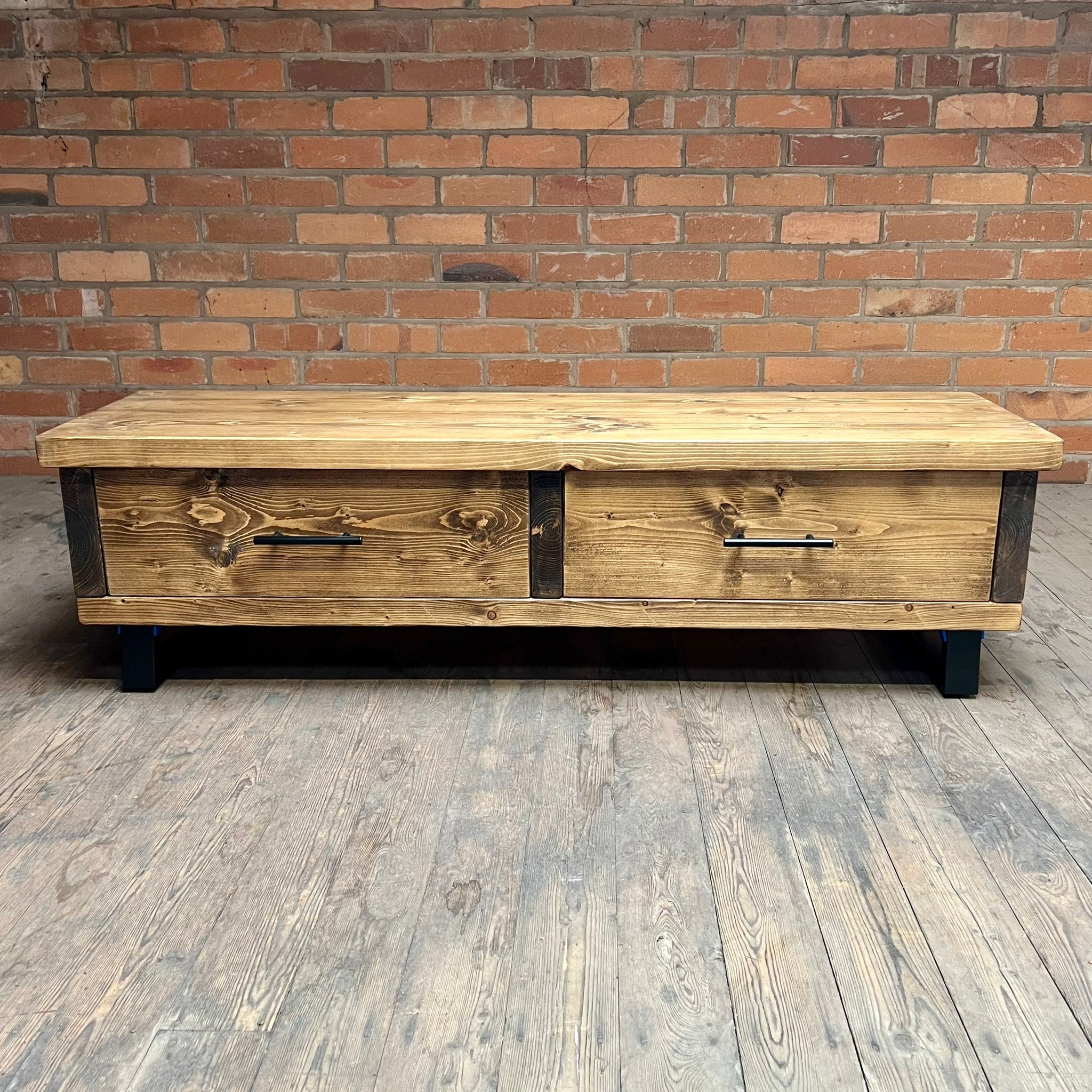 Bennett Rustic TV Unit Tables masterplank-shop Medium