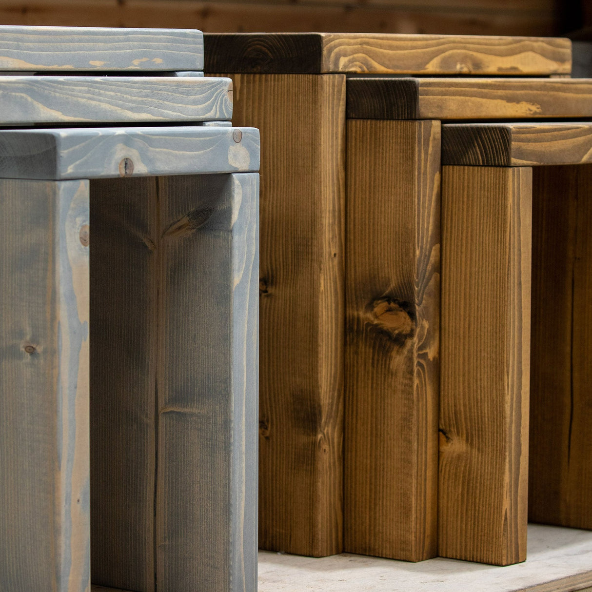 Rustic Nest Of Tables Tables Masterplank UK