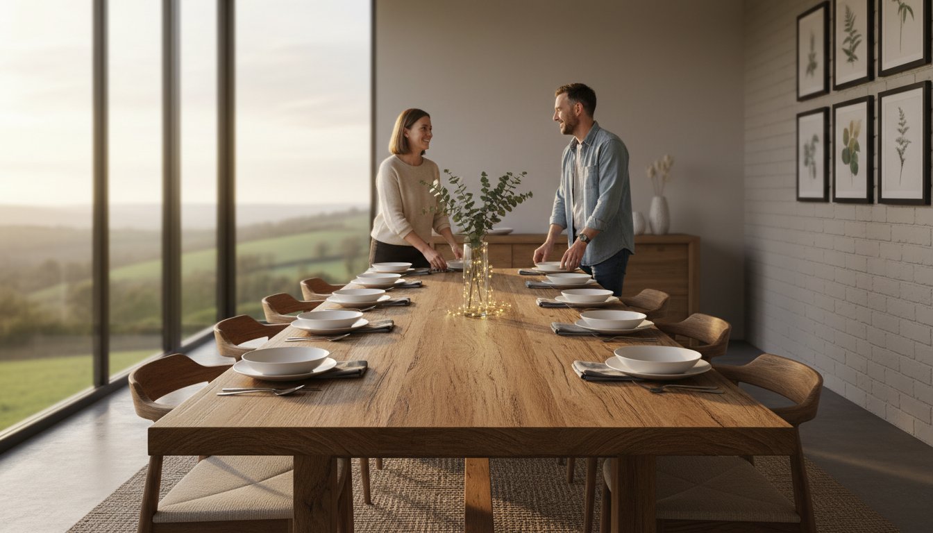 Choosing the Perfect 10 Seat Dining Table: A Guide to Size, Style, and Timber