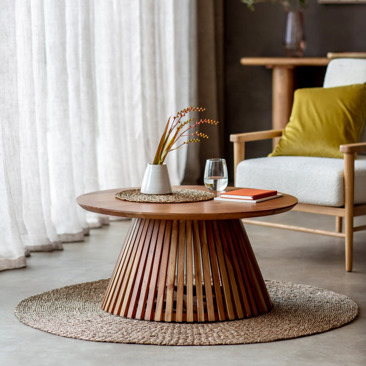 Denver Round slatted collection