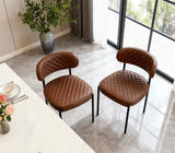 Maintor dining chairs - PU leather Set of 4