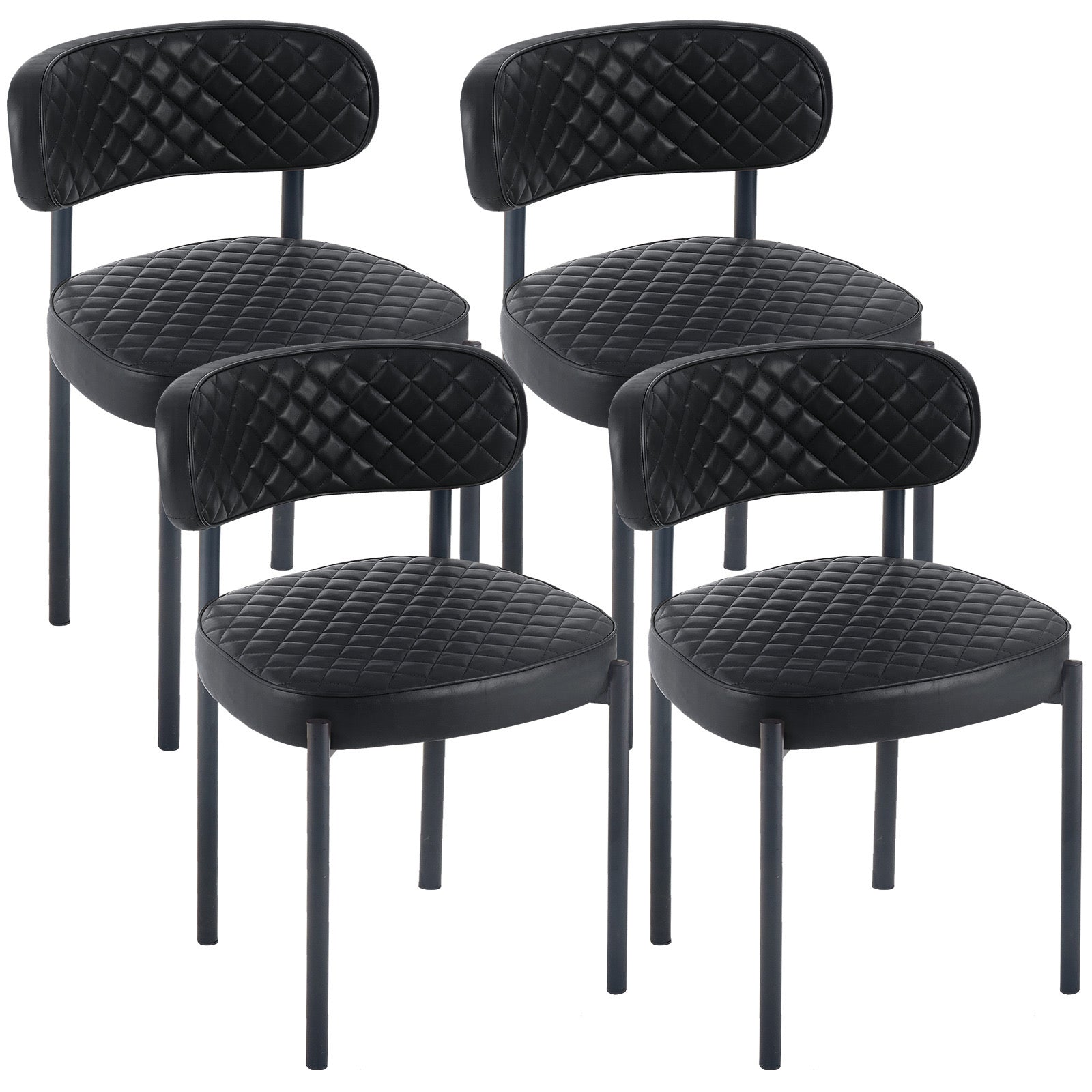 Maintor dining chairs - PU leather Set of 4