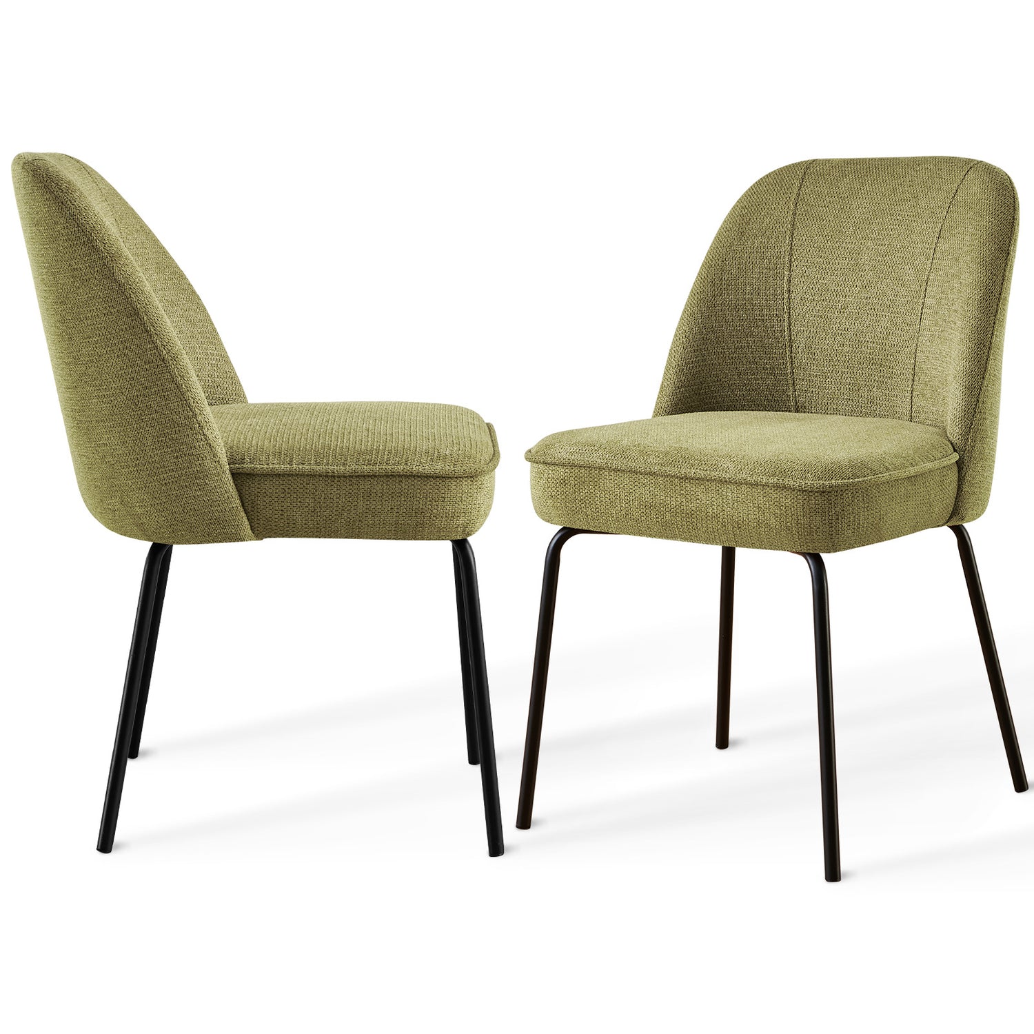Churn Dining Chairs - Velvet Cushioned Set of two