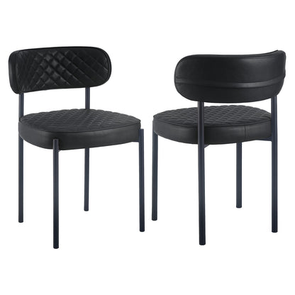 Maintor dining chairs - PU leather Set of 4