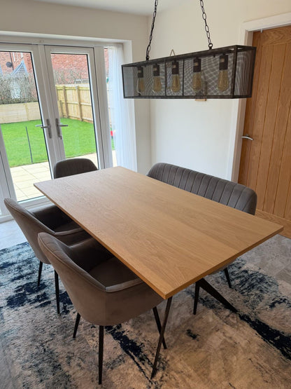Handmade Oak Vaneer Dining table
