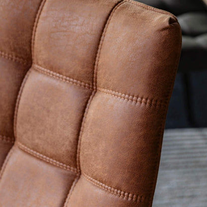 Bradoc Faux Leather Dining Chair Set of Two