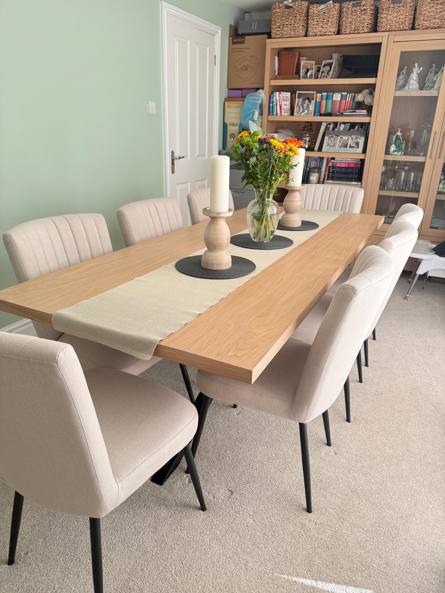 Handmade Oak Vaneer Dining table