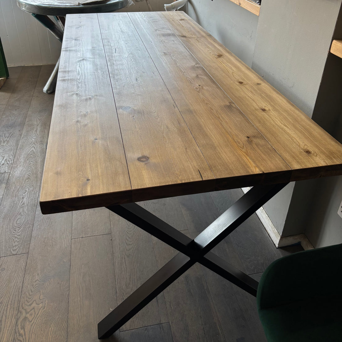Ex Demo - 200cm x 88cm Jacobean Dining Table - Choose your legs