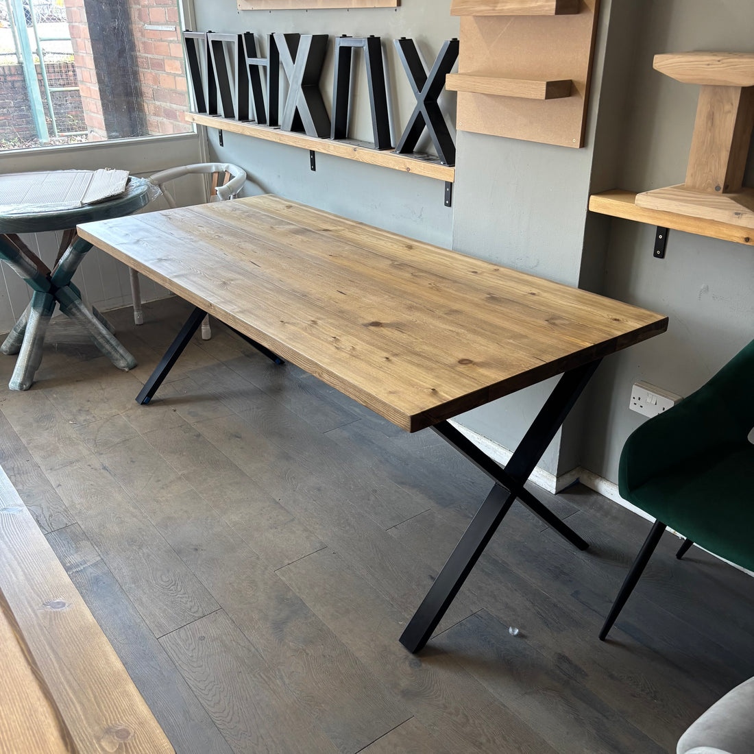 Ex Demo - 200cm x 88cm Jacobean Dining Table - Choose your legs