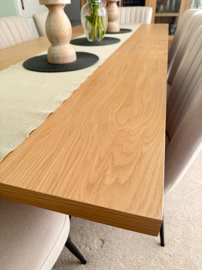 Handmade Oak Vaneer Dining table