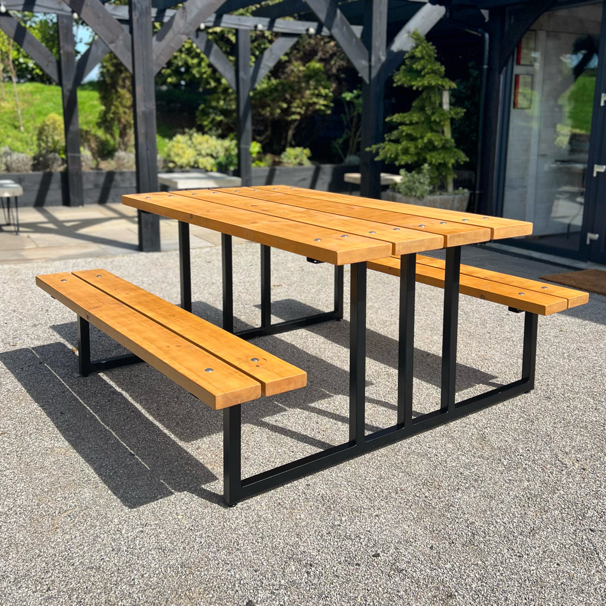 Rustic Picnic Bench  Masterplank UK   