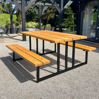 Rustic Picnic Bench  Masterplank UK   