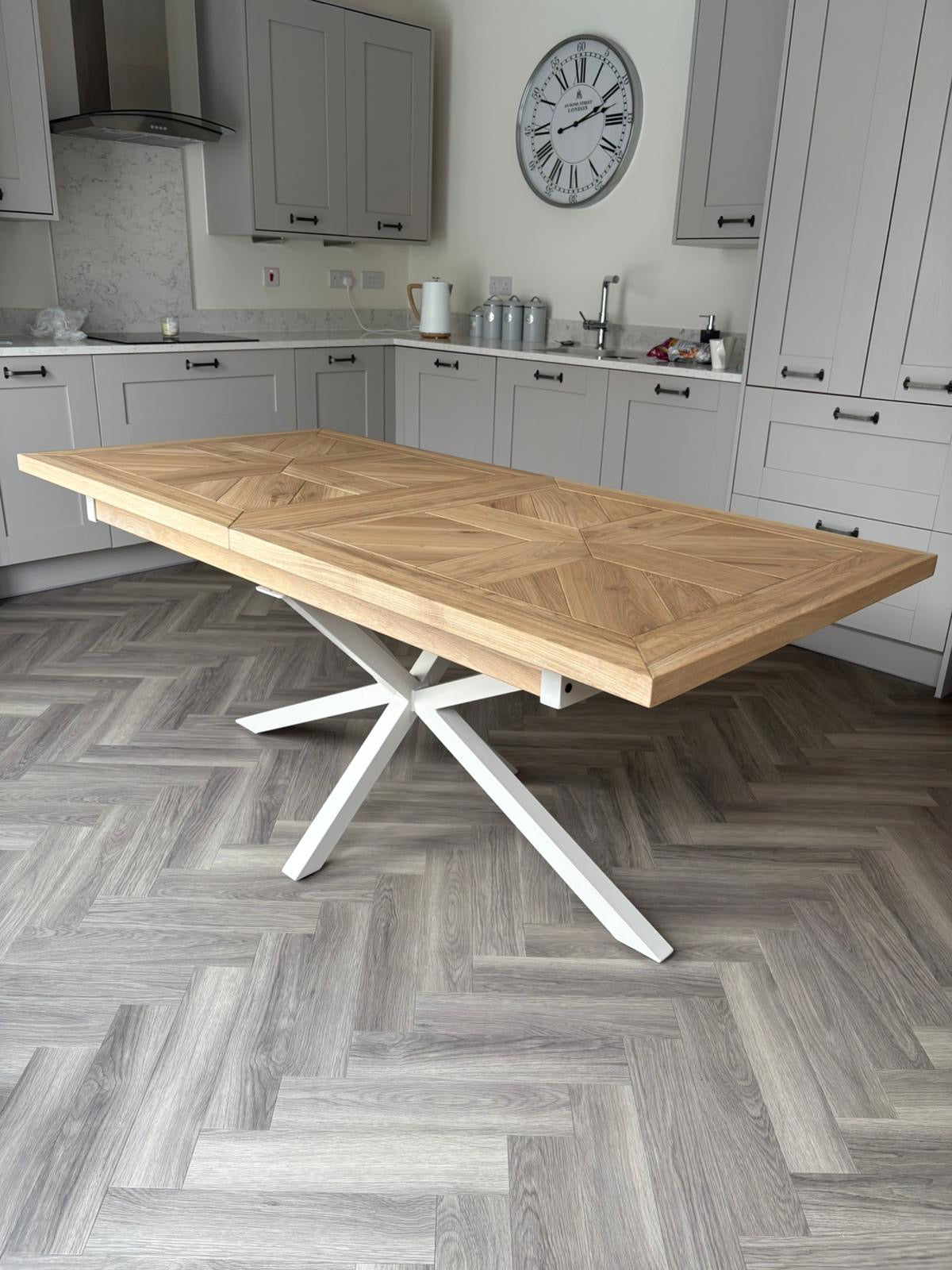Oakley Central Extending Solid Oak Dining table