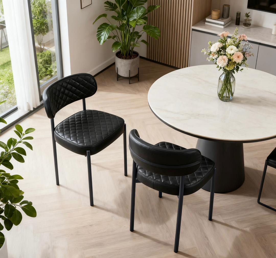 Maintor dining chairs - PU leather Set of 4