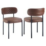 Maintor dining chairs - PU leather Set of 4
